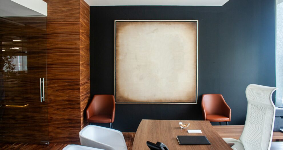 white and red chalk board