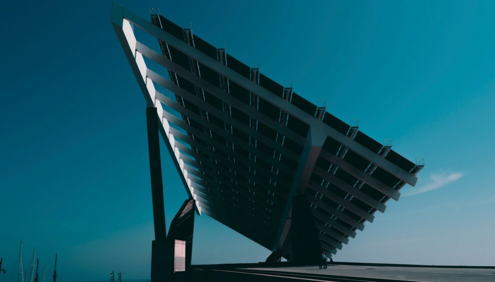 black and silver solar panel